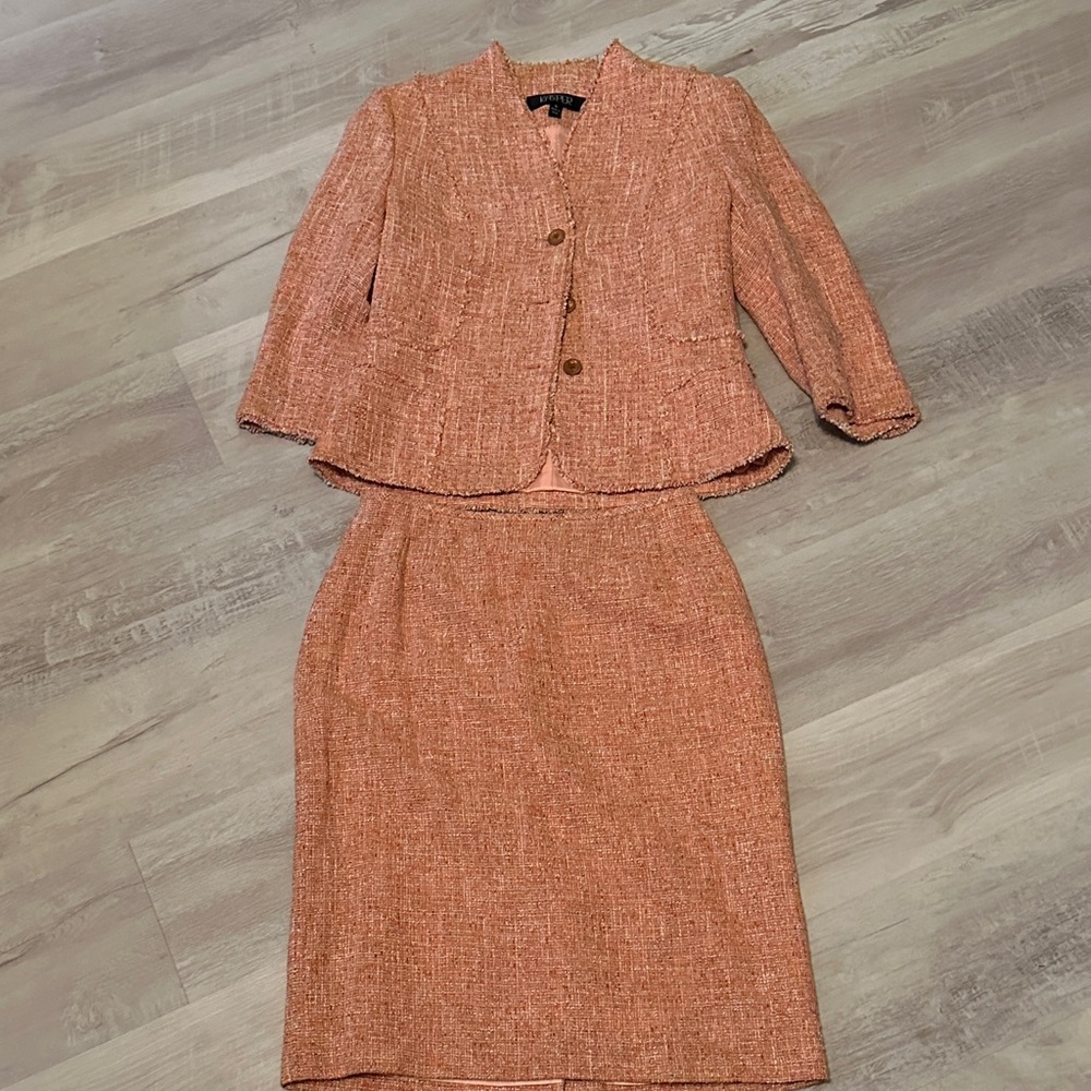 Kasper Coral Women's Suit Skirt Set